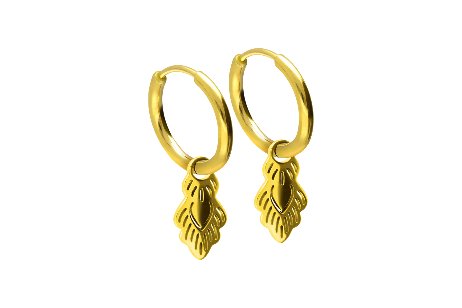 Chirurgenstahl Ohrclicker Creolen ORIENTALISCHES DESIGN von Piercingline